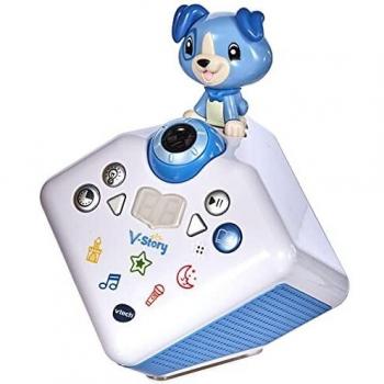 Caja de Cuentos VTech V-Story 80-608074, Reproductor de Audio en Color Azul