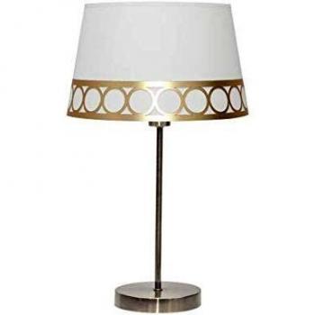 Lampara Sobremesa Dalia 1xe14 Blanco/oro de FABRILAMP.