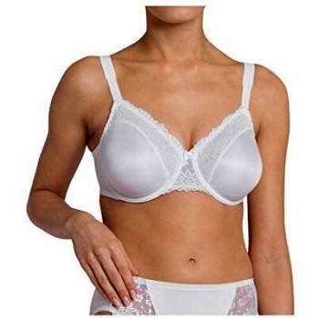 Triumph Ladyform Soft Minimizer Bra - Women's Full Cup Support in White, Size 80C