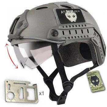 Emerson Casco rápido táctico de Paintball del ejército Militar Tipo PJ con Gafas FG