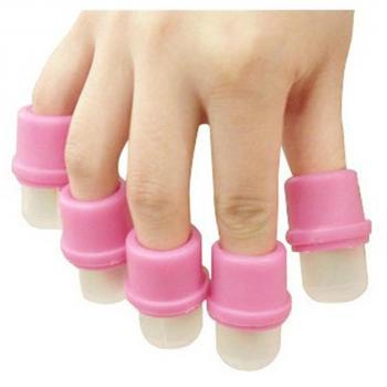 10X Da.Wa Goma Arte de Uñas de Removedor Quitaesmalte Herramienta de Envoltura Manicura Esmalte Empapa del Clip