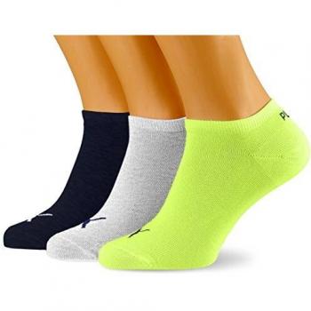 Puma PUMA UNISEX SNEAKER PLAIN 3P, Calcetines Unisex adulto, pack de 3, Amarillo