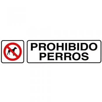 WOLFPACK LINEA PROFESIONAL Rotulo Adhesivo 250x63 mm. Prohibido Perros