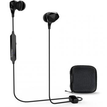 Meidong Bluetooth Earbud Wireless ANC Auricular Cancelación Activa de Ruido Auriculares deportivos de alta Fidelidad con Micrófono, en el oído, con Estuche 10H Playtime El Mejor Regalo para Ella