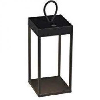 Lámpara LED de terraza Ravello, altura 30cm, recargable por USB, IP54, regulable en intensidad, color cálido 3000K