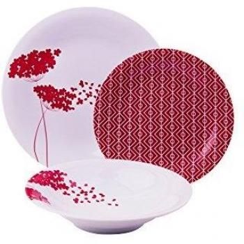 Excelsa Brunch Time Vajilla 18 Piezas Magatama Rojo