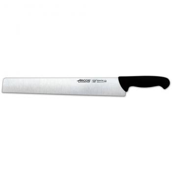 Arcos Serie 2900 Cuchillo para Queso y Salami, Hoja de Acero Inoxidable Nitrum 360 mm, Mango Ergonómico Polipropileno Negro, Funda Display