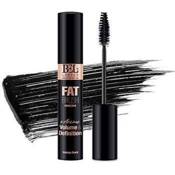 Bel London Fat Brush Mascara - Black Mascara Volume And Length For Definition, Thickness And Curl - Perfect Eyelash Separation - Best Mascara With Easy Fat Bristle Brush - Premium Makeup