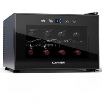 Nevera para vino Klarstein Shiraz 8 Uno, 8 botellas, temperatura de 8 - 18 °C, control táctil