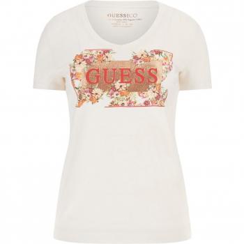Guess Camiseta LOGO FLOWERS para mujer