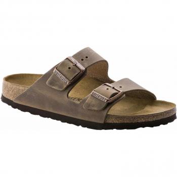 Birkenstock Arizona Waxy Leather Tobacco Sandals