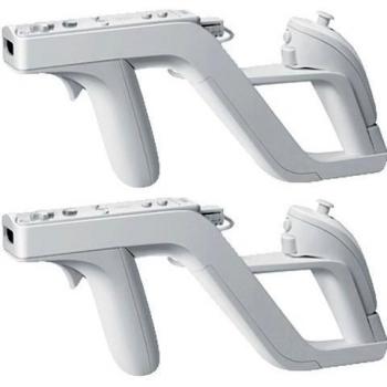 2 Zapper Pistola Gun para Mando Control Nintendo Wii