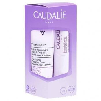 Caudalie Hand & Nail Repairing Cream and Lips Care Duo