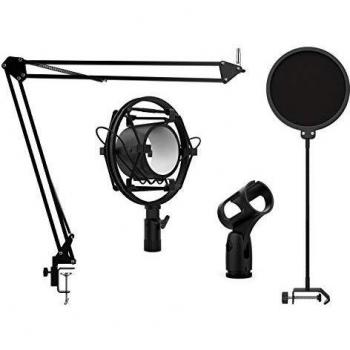 Audibax Podcast Studio Kit Soporte Micrófono + Araña + Anti-Pop