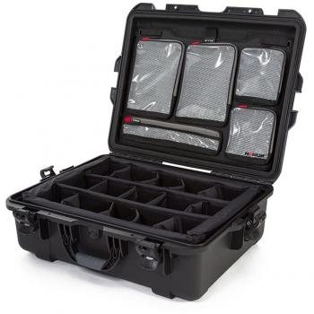 Nanuk 945 Waterproof Hard Case with Dividers and Lid Organizer, Black