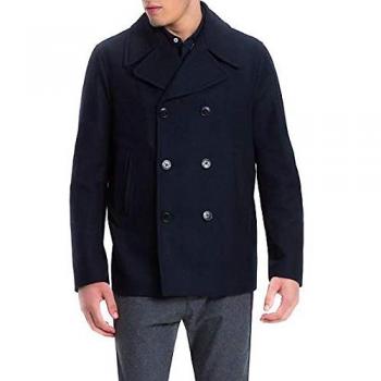 Tommy Hilfiger Abrigo Short Peacoat Marino Hombre M 403SKY Captain