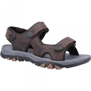 Cotswold Men's Lansdown Leather Sandals - Black - Size UK 8