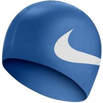 Nike Swim Big Swoosh Silicone Bathing Cap Blue