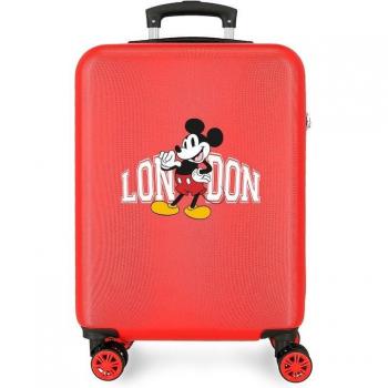 Disney Maleta de Cabina Rígida Trip to London 55cm Roja con Capacidad de 35L