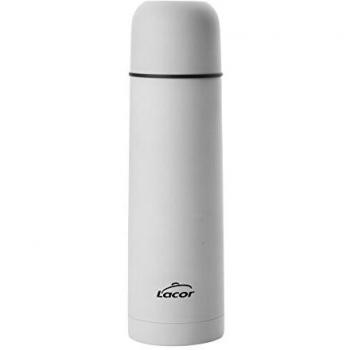 Lacor - 62578 - Termo Soft Touch Inox. 0,75 Litros - Blanco