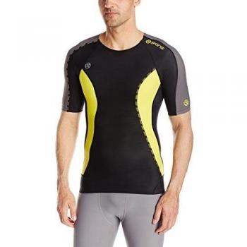 Skins Dnamic - Camiseta de manga corta para hombre Varios colores Black/Citron
