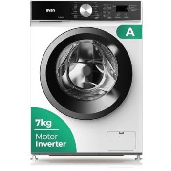 Lavadora Carga Frontal SVAN SL7204AIDV Blanca 7Kg 1200rpm A Motor Inverter Display LED 16 Programas Función Stop&Go