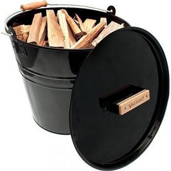 Valiant FIR243 - Cubo para leña, color negro