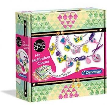 Clementoni - My Multicolour Charms - abalorios y set para hacer pulseras infantiles a partir de 7 años