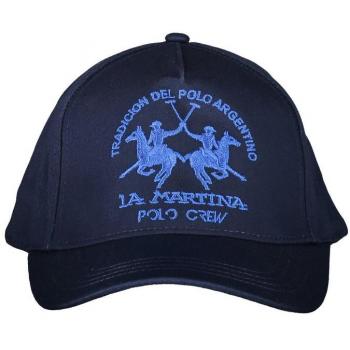 La Martina Blue Embroidered Visor Cap, Male, One Size