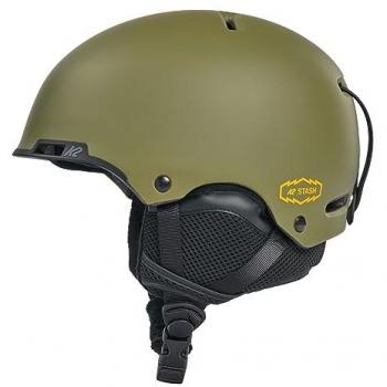 K2 Casco Stash Olive Drab M, Casco de esquí para mujer, color verde, talla M