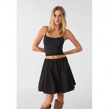 Stradivarius Black Strappy Polyamide Top Size S
