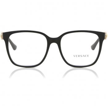 Versace VE3332D Asian Fit GB1 Women’s Eyeglasses Black Size 55 (Frame Only) - Blue Light Block Available