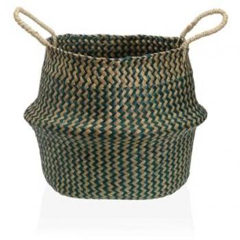 Cesta Decorativa Versa Verde Algas Marinas Ø 28 cm