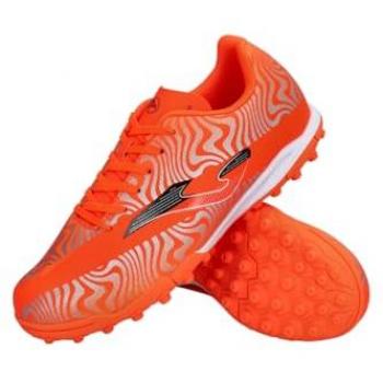 Zapatilla de fútbol sala Joma EVJW2408TF Evolution 2408 para niño en naranja de piel vegana