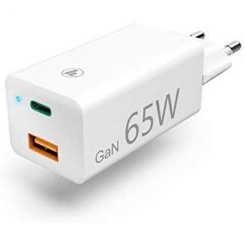 Cargador USB a USB-C 65W Blanco