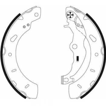 HELLA 8DB 355 022-201 Brake Shoe Set - H1805