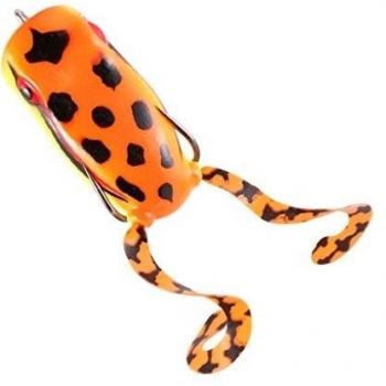 55 Mm Rana Suave 2-acero Señuelo De Pesca Topwater Ganchos De Silicona Cebo Crankbait