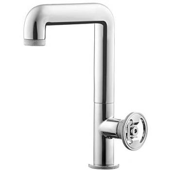 Grifo de Lavabo Alto Galindo Strem 7964500 con Pulsador Round y Desagüe Semiautomático en Cromo