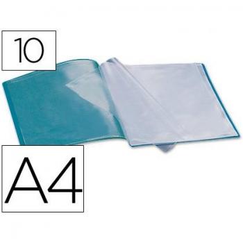 CARPETA BEAUTONE ESCAPARATE 37903 10 FUNDAS POLIPROPILENO DIN A4 VERDE