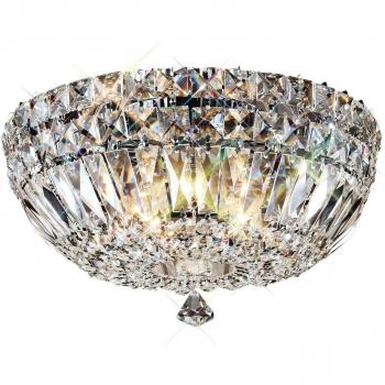 Lámpara de techo Georgina 5 luces cromo pulido cristal