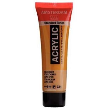 Tubo de pintura acrílica 20 ml Ocre Oro Ámsterdam