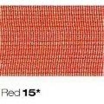 Cinta de tela supertransparente Berisfords de 40 mm x 25 m, color rojo