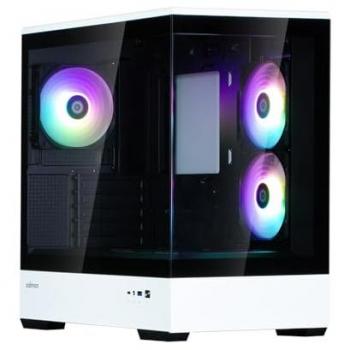 ZALMAN P30 BW Mini Tower PC Case - Micro ATX/Mini-ITX - 3x120mm A-RGB - USB-C/3.0/HD Audio