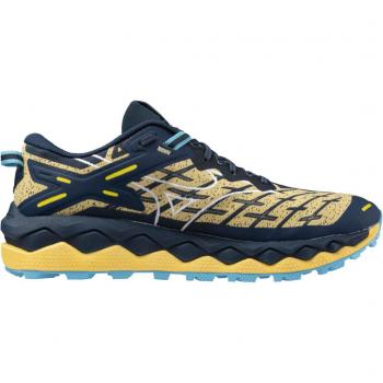 Zapatillas de trail running Mizuno Wave Mujin 10 hombre amarillo, características: diseño ligero, suela con gran tracción, amortiguación avanzada, soporte para terrenos irregulares, sistema de ajuste seguro