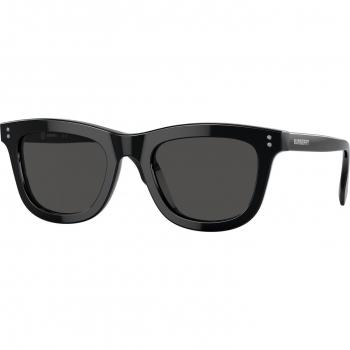 Burberry JB4356 Unisex Sunglasses, Color 300187, Black, Size 46