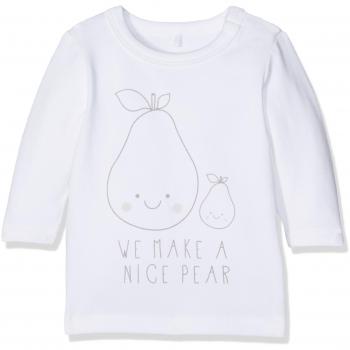 NAME IT Nitulle Ls Top Box Mznb, Suéter Unisex Bebé, Blanco