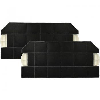 2x Filtro de Carbón Activado Reemplazo BSH 460367 para Campanas Extractoras - 49,6 x 23 x 3 cm - Vhbw