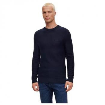 Hugo Boss Men's Regular Fit Navy Crew Neck Sweater Size 2XL