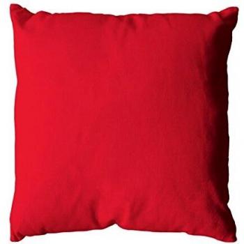 Cojín Desenfundable de Algodón Rojo 40 x 40 cm - Diseño Contemporáneo