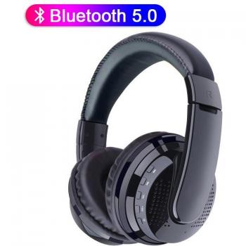 Auriculares Inalámbricos Estéreo MX666 con Graves Potentes, Bluetooth, Soporte para MicroSD y Micrófono para Videojuegos